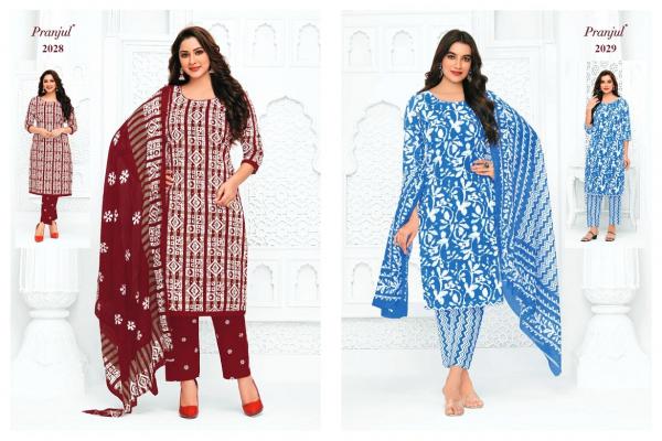 Pranjul Priyanka Vol 20 	Pure Cotton Dress Material